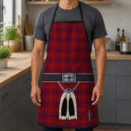 ScotsTee Shop Scottish Kyle Blue Clan Highland Kilt Sporran Tartan Apron
