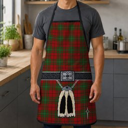 ScotsTee Shop Scottish MacAulay Clan Highland Kilt Sporran Tartan Apron
