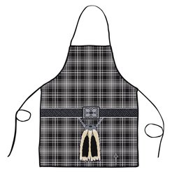 ScotsTee Shop Scottish MacLean Black and White Clan Highland Kilt Sporran Tartan Apron