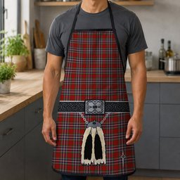 ScotsTee Shop Scottish MacFarlane Red Clan Highland Kilt Sporran Tartan Apron
