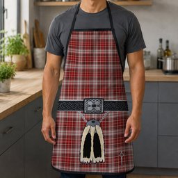 ScotsTee Shop Scottish MacDougal Dress Clan Highland Kilt Sporran Tartan Apron