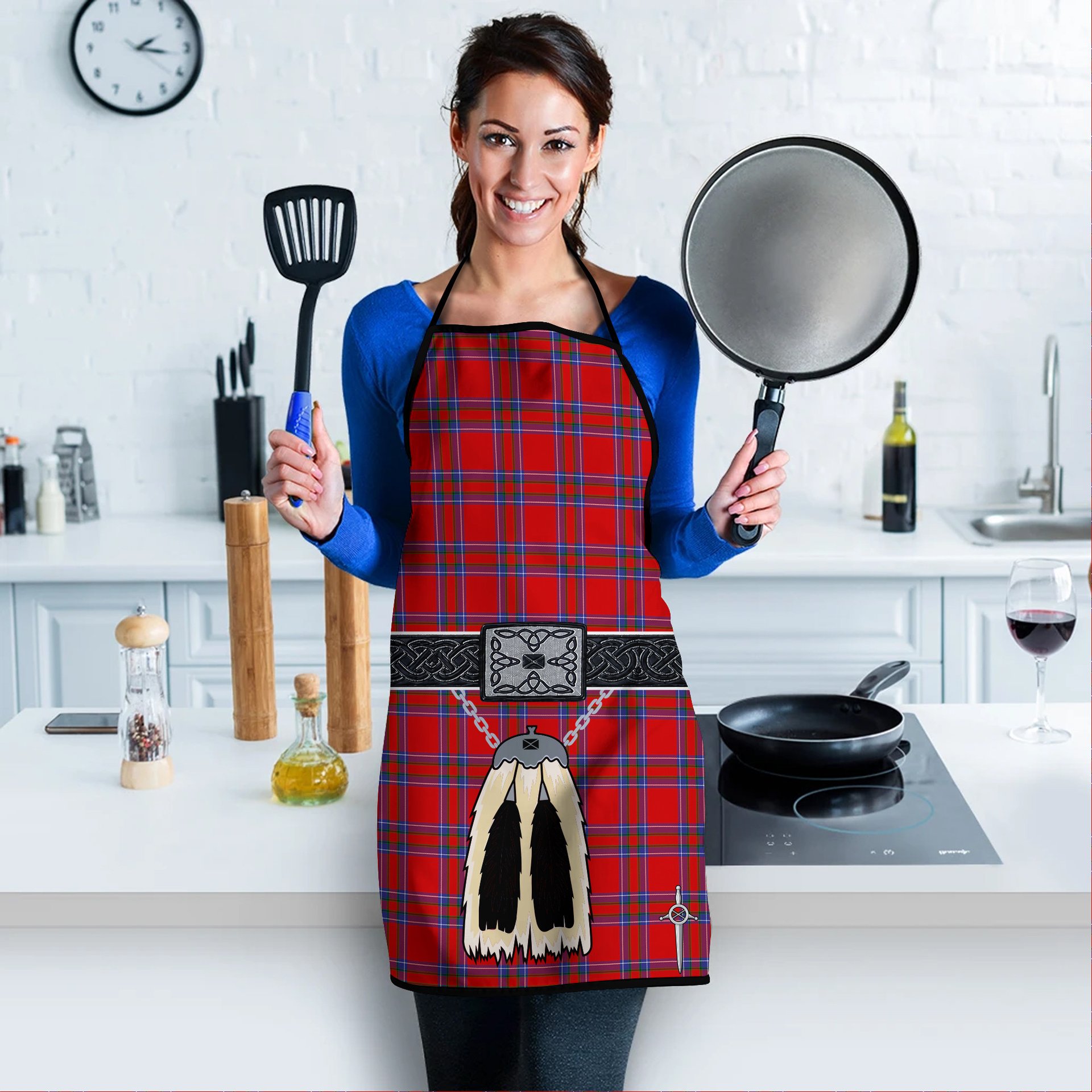 ScotsTee Shop Scottish Rait Clan Highland Kilt Sporran Tartan Apron