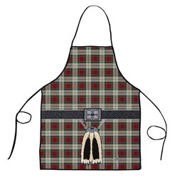 ScotsTee Shop Scottish Rose White Dress Clan Highland Kilt Sporran Tartan Apron