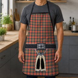 ScotsTee Shop Scottish Stewart Royal Ancient Clan Highland Kilt Sporran Tartan Apron
