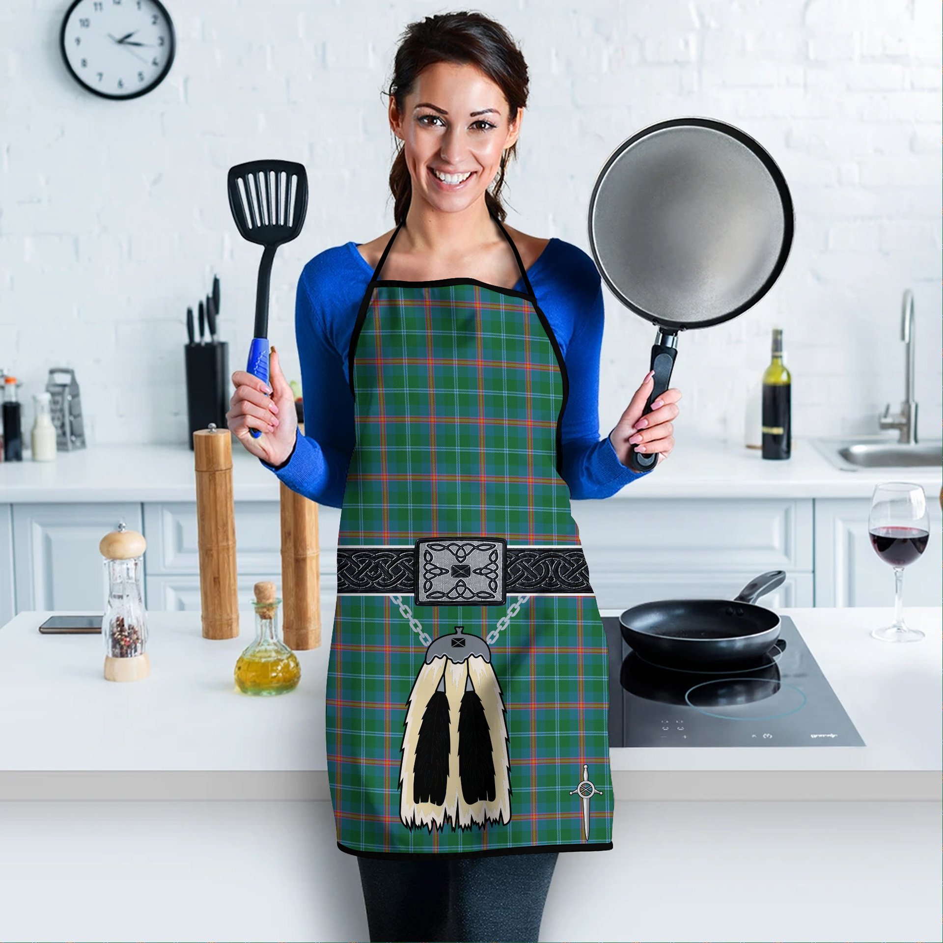 ScotsTee Shop Scottish Young Ancient Clan Clan Highland Kilt Sporran Tartan Apron