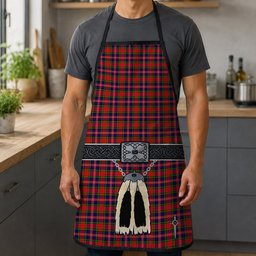 ScotsTee Shop Scottish MacPherson Modern Clan Highland Kilt Sporran Tartan Apron