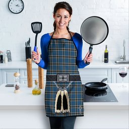 ScotsTee Shop Scottish Thomson Dress Blue Clan Highland Kilt Sporran Tartan Apron
