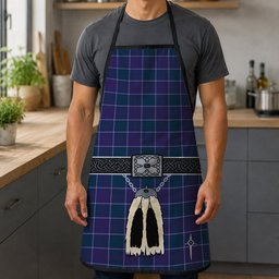 ScotsTee Shop Scottish Navy US Edzell Clan Highland Kilt Sporran Tartan Apron