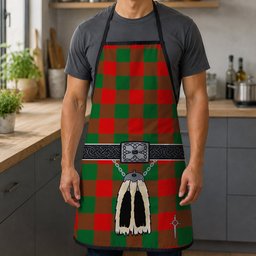 ScotsTee Shop Scottish Moncrieffe SC Clan Highland Kilt Sporran Tartan Apron