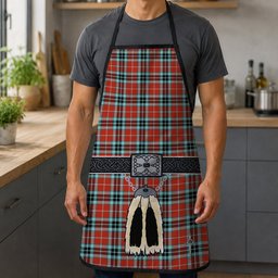 ScotsTee Shop Scottish MacTavish Ancient Clan Highland Kilt Sporran Tartan Apron