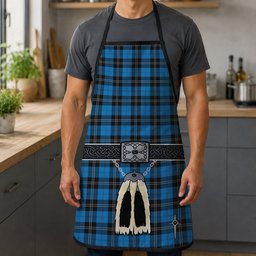 ScotsTee Shop Scottish Ramsay Blue Ancient Clan Highland Kilt Sporran Tartan Apron