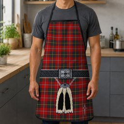 ScotsTee Shop Scottish Orr Senior, Gerald William Clan Highland Kilt Sporran Tartan Apron
