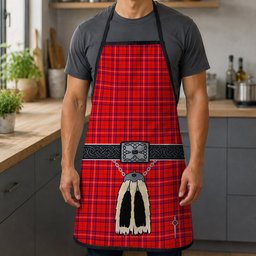 ScotsTee Shop Scottish Rose Modern Clan Highland Kilt Sporran Tartan Apron