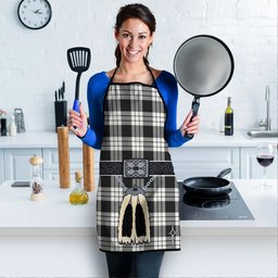 ScotsTee Shop Scottish McFarland Black White Clan Highland Kilt Sporran Tartan Apron