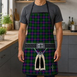 ScotsTee Shop Scottish Morrison Modern Clan Highland Kilt Sporran Tartan Apron