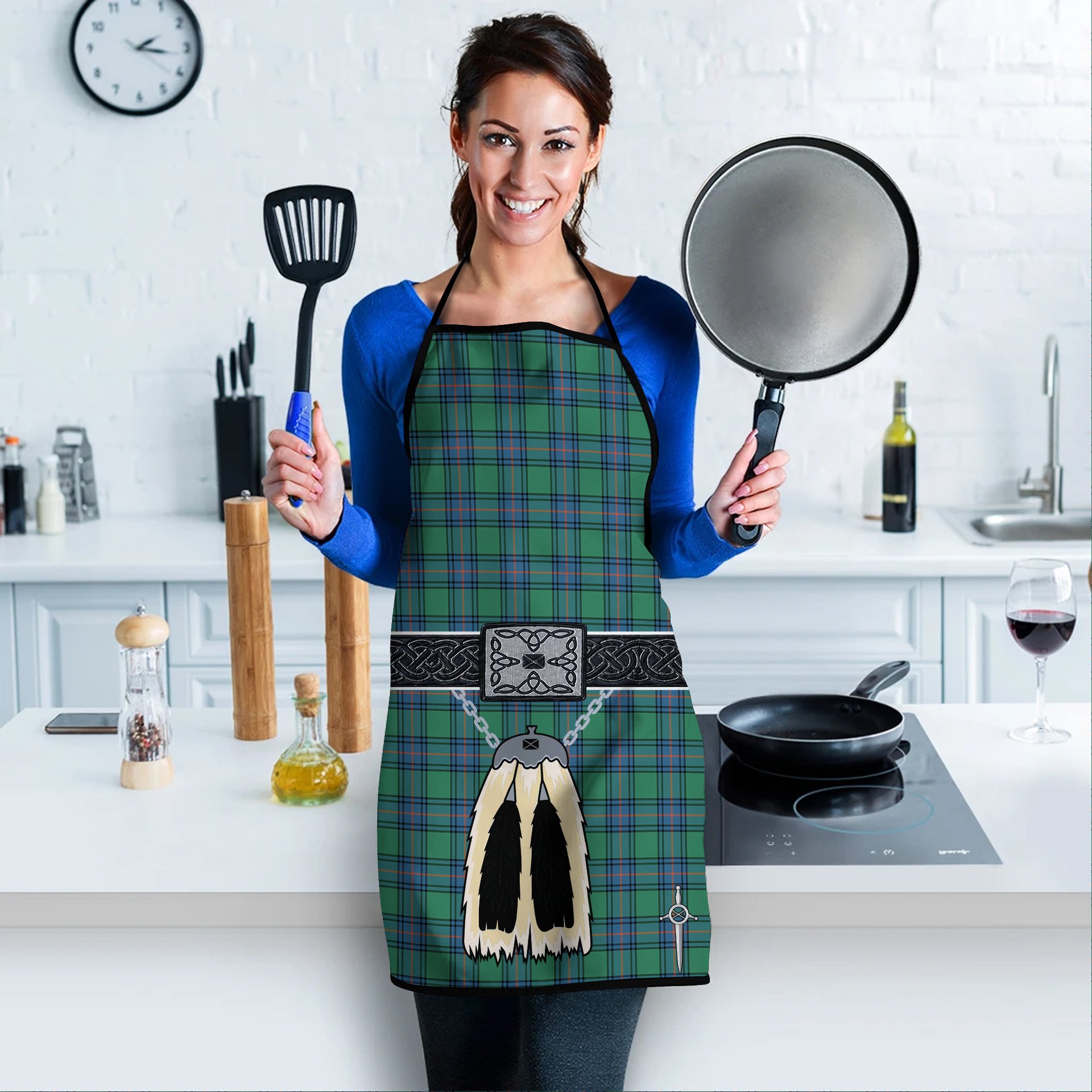 ScotsTee Shop Scottish Shaw Ancient Clan Highland Kilt Sporran Tartan Apron