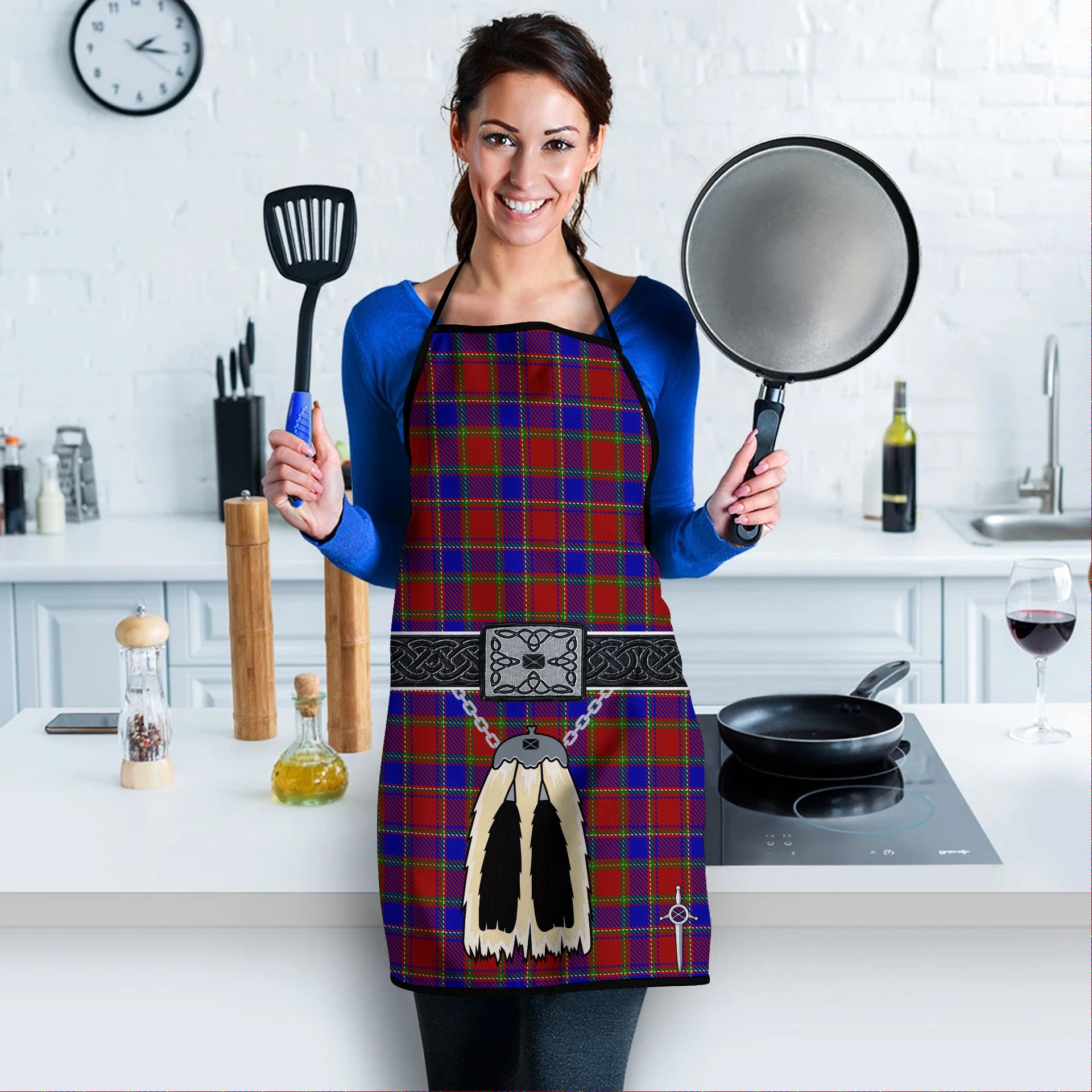 ScotsTee Shop Scottish Mair Clan Highland Kilt Sporran Tartan Apron