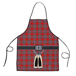 ScotsTee Shop Scottish McFarland Red Modern Clan Highland Kilt Sporran Tartan Apron