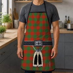 ScotsTee Shop Scottish Moncrieff Ancient Clan Highland Kilt Sporran Tartan Apron