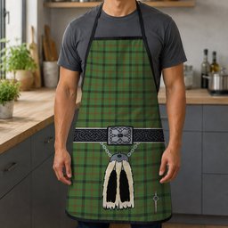 ScotsTee Shop Scottish Strachan Hunting Clan Highland Kilt Sporran Tartan Apron
