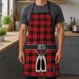 ScotsTee Shop Scottish MacSwan Modern Clan Highland Kilt Sporran Tartan Apron