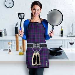ScotsTee Shop Scottish Wardlaw Modern Clan Highland Kilt Sporran Tartan Apron