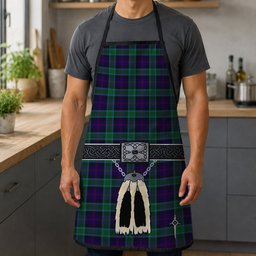 ScotsTee Shop Scottish MacTaggart Johnstons Clan Highland Kilt Sporran Tartan Apron