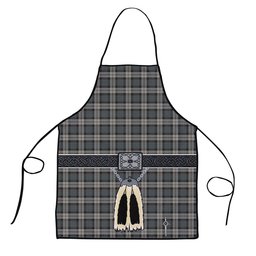 ScotsTee Shop Scottish McCandlish Dress Grey Clan Highland Kilt Sporran Tartan Apron
