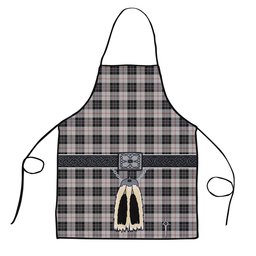 ScotsTee Shop Scottish MacPherson of Cluny Black and White Clan Highland Kilt Sporran Tartan Apron