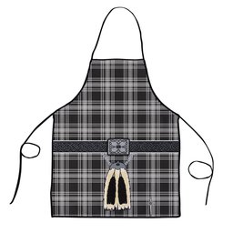 ScotsTee Shop Scottish Menzies Black and White Clan Highland Kilt Sporran Tartan Apron