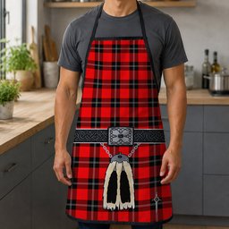 ScotsTee Shop Scottish Ramsay Modern Clan Highland Kilt Sporran Tartan Apron