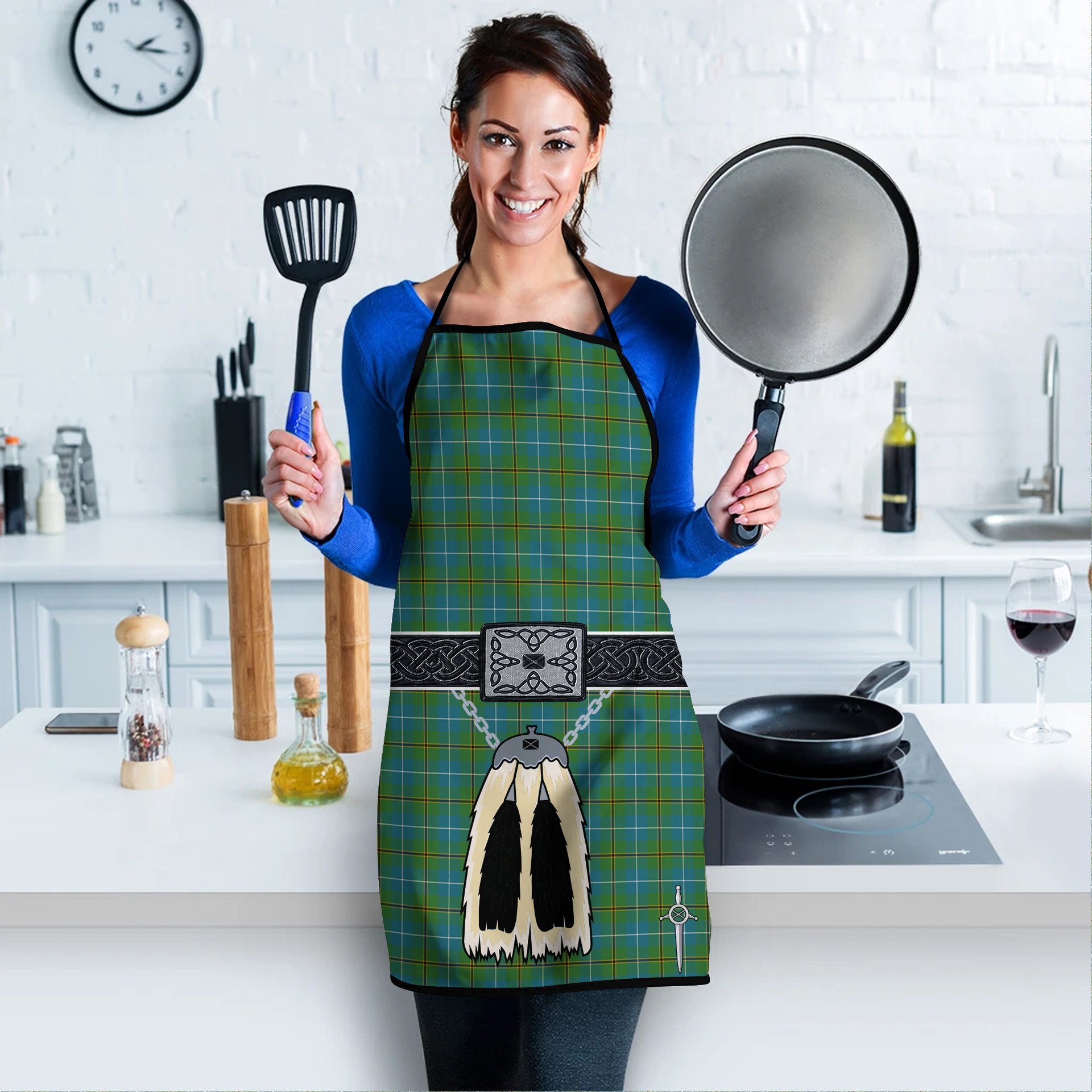 ScotsTee Shop Scottish Turnbull Hunting Ancient Clan Clan Highland Kilt Sporran Tartan Apron