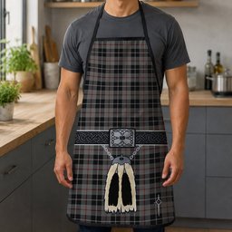 ScotsTee Shop Scottish Thompson Society Grey Clan Highland Kilt Sporran Tartan Apron