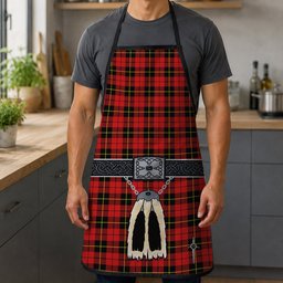 ScotsTee Shop Scottish Wallace Modern Clan Highland Kilt Sporran Tartan Apron