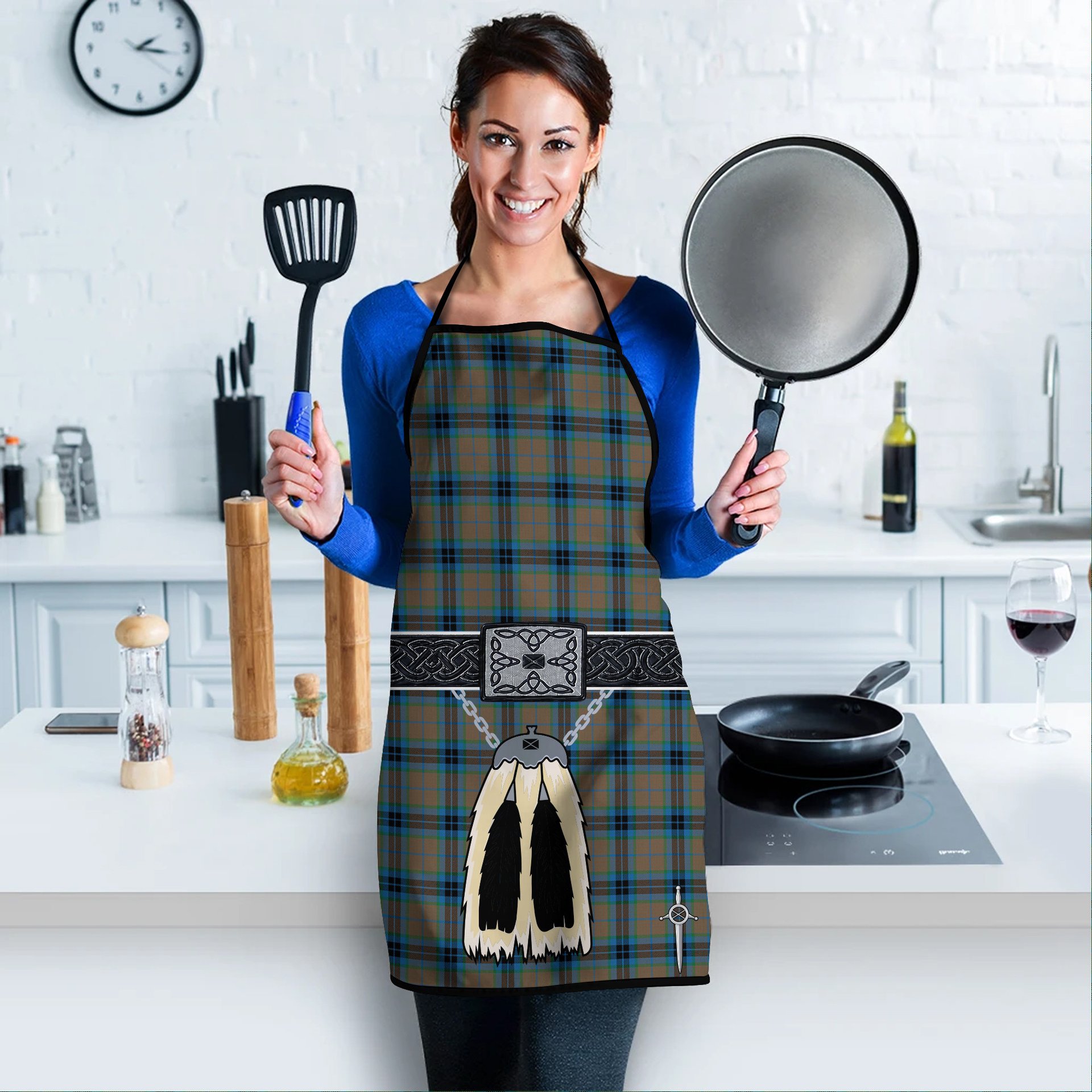 ScotsTee Shop Scottish Thompson Hunting Ancient Clan Highland Kilt Sporran Tartan Apron