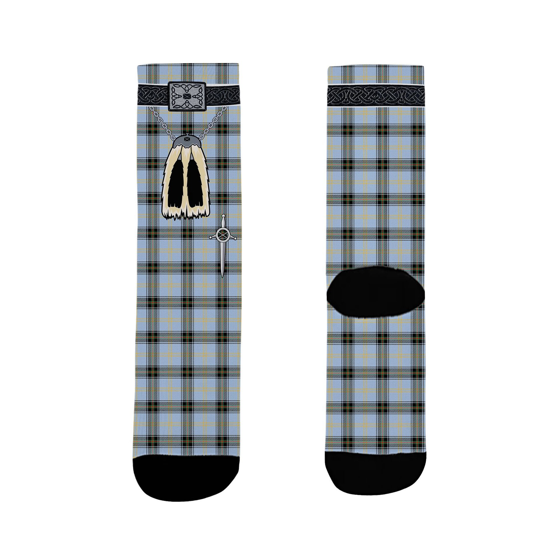 ScotsTee Shop Scottish Bell of the Borders Ancient Clan Highland Kilt Sporran Tartan Socks