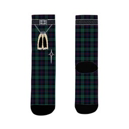 ScotsTee Shop Scottish Black Watch Coarse Kilt Modern Clan Highland Kilt Sporran Tartan Socks