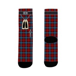 ScotsTee Shop Scottish Baillie of Polkemmet Red Clan Highland Kilt Sporran Tartan Socks