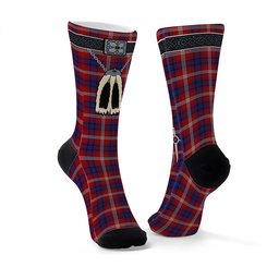 ScotsTee Shop Scottish Ainslie Clan Highland Kilt Sporran Tartan Socks