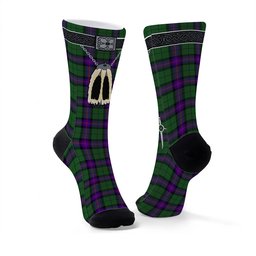 ScotsTee Shop Scottish Armstrong Modern Clan Highland Kilt Sporran Tartan Socks