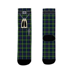 ScotsTee Shop Scottish Baillie Modern Clan Highland Kilt Sporran Tartan Socks