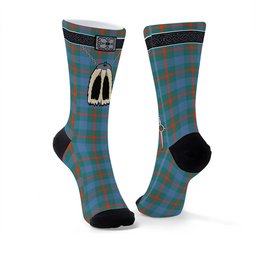 ScotsTee Shop Scottish Agnew Ancient Clan Highland Kilt Sporran Tartan Socks