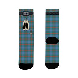 ScotsTee Shop Scottish Agnew Ancient Clan Highland Kilt Sporran Tartan Socks