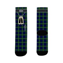 ScotsTee Shop Scottish Bannerman Clan Highland Kilt Sporran Tartan Socks