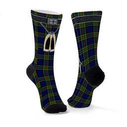 ScotsTee Shop Scottish Colquhoun Modern Clan Highland Kilt Sporran Tartan Socks