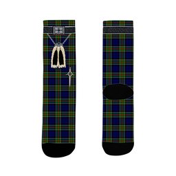 ScotsTee Shop Scottish Colquhoun Modern Clan Highland Kilt Sporran Tartan Socks