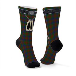 ScotsTee Shop Scottish Dorward Clan Highland Kilt Sporran Tartan Socks