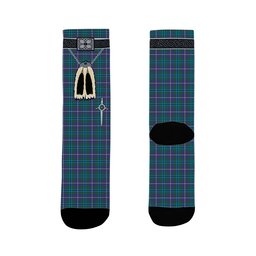 ScotsTee Shop Scottish Douglas Modern Clan Highland Kilt Sporran Tartan Socks
