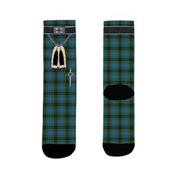 ScotsTee Shop Scottish Davidson Ancient Clan Highland Kilt Sporran Tartan Socks