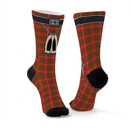 ScotsTee Shop Scottish Bruce Modern Clan Highland Kilt Sporran Tartan Socks